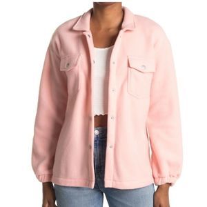COPY - ABOUND cozy fleece shirt jacket shacket XS